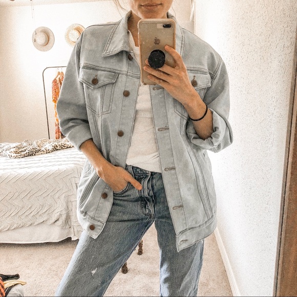 Forever 21 Jackets & Blazers - Fun NUMBERED Denim Jacket